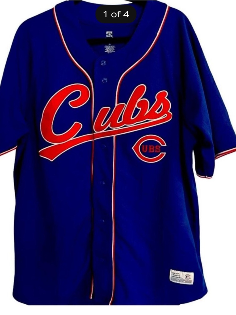 Chicago Cubs Royal Blue Baseball Jersey - men’s large NWOT